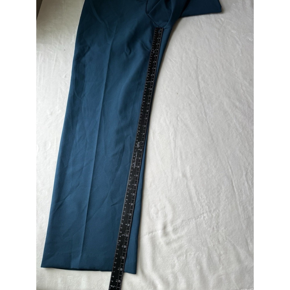 Rachel Zoe Turquoise Blue Wide Leg Professional Office Dress Pant Size 10 - Picture 8 of 14